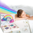 Rainbow Bath Bombs for Kids - Natural and Organic Kids Bubble Bath w/Moisturizing Shea Butter and Natural Oils - 4 Large 5oz Fizzes with Rich Bubbles and Vibrant Colors- Valentine Bath Bombs Mineral Me California