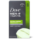 Dove Bar 3 in 1 Cleanser for Body, Face, and Shaving to Clean and Hydrate Skin Extra Fresh Body and Facial Cleanser More Moisturizing Than Bar Soap 3.75 oz 6 Bars DOVE MEN + CARE
