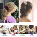 Scrunchies Hair Ties Accessories for Girls Women's Hair Big Velvet Cute Scrunchy Large Jumbo Giant Huge Scrunchie Bulk Pack Hairbands For Thick Curly Hair No Crease Soft Elastic Hair Bands Ivyu