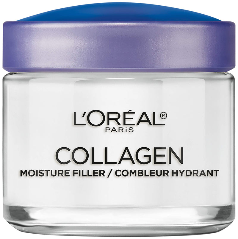 L'Oreal Paris Skincare Collagen Face Moisturizer, Day and Night Cream, Anti-Aging Face, Neck and Chest Cream to smooth skin and reduce wrinkles, 3.4 oz, Packaging May Vary L'Oreal Paris