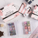 Makartt Nail Art Foil Glue Gel with Flower and Butterfly Foil Sticker Nail Prints Set Nail Transfer Tips Christmas Art DIY 15ML, 20PCS (2.5cm100cm) Stickers, Nail Dryer Curing Lamp Required Makartt