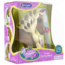 Breyer Horses Mane Beauty Horse Styling Head | SUNSET | Blonde Extra-Long Silky No Tangle Mane | 10" x 4.25" x 4.25" | Styling Book, Brush, Hair Coils, Hair Clips, Elastics | Horse Toy | Model