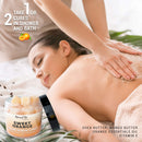 Body Scrub Exfoliator - 12oz SWEET ORANGE Sugar scrub cubes w/Mango Butter & Shea butter- Ultra Hydrating & Moisturizing - All Natural & Organic for all body exfoliation- For hands, arms legs, elbow & foot Mineral Me California