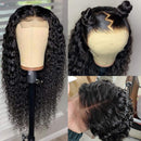 Water Wave Pre Plucked 4x4 Lace Front Wigs for Black Woman 20inch 100% unprocessed Lace Front Human Hair Wigs with Baby Hair Water Wave Closure Wigs for Woman Water Wave Lace Wigs TESLAL Store