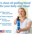 Mouthology Coconut Oil Pulling for Teeth and Gums 8oz (Made in USA), Whitening Pulling Oil Coconut Mint Mouthwash for Fresh Breath Ayurvedic Oil Pulling Mouth Gum Health Oral Care Scraper Oral Care Infinity Warehouse