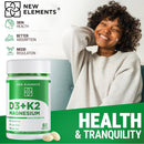 Vitamin D3 K2 10,000 IU with Magnesium Glycinate 500mg - Bone Health, Immune Support, Energy & Mood - Non-GMO, Gluten-Free, Sugar-Free Softgels for Women & Men (60 softgels) Infinity Warehouse