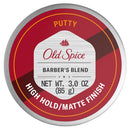 Old Spice Hair Styling Putty for Men, High Hold/Matte Finish, Barber's Blend Infused with Aloe, 3 Ounce Old Spice