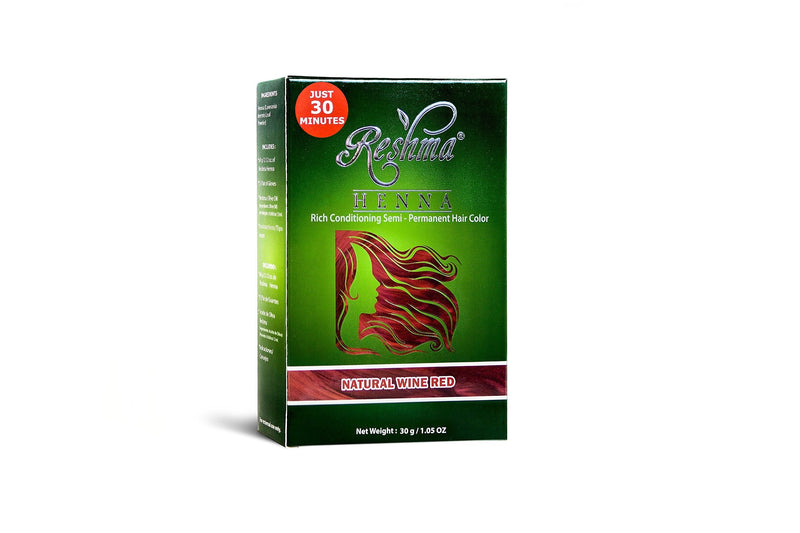 Reshma Beauty 30 Minute Henna Hair Color Infused with Goodness of Herbs (Wine Red, Pack Of 1) Reshma Femme