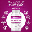 Probiotics L. Salivarius 24 Billion CFU – Supports Oral, Digestive & Immune Health – Chewable Tablets for Better Gut Health, Bacterial Balance, Non-GMO, Gluten Free, Vegan – 30 Count Infinity Warehouse