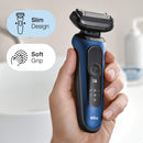 Braun Electric Razor for Men, Series 6 6072cc SensoFlex Electric Foil Shaver with Precision Beard Trimmer, Rechargeable, Wet & Dry with 4in1 SmartCare Center and Travel Case Braun