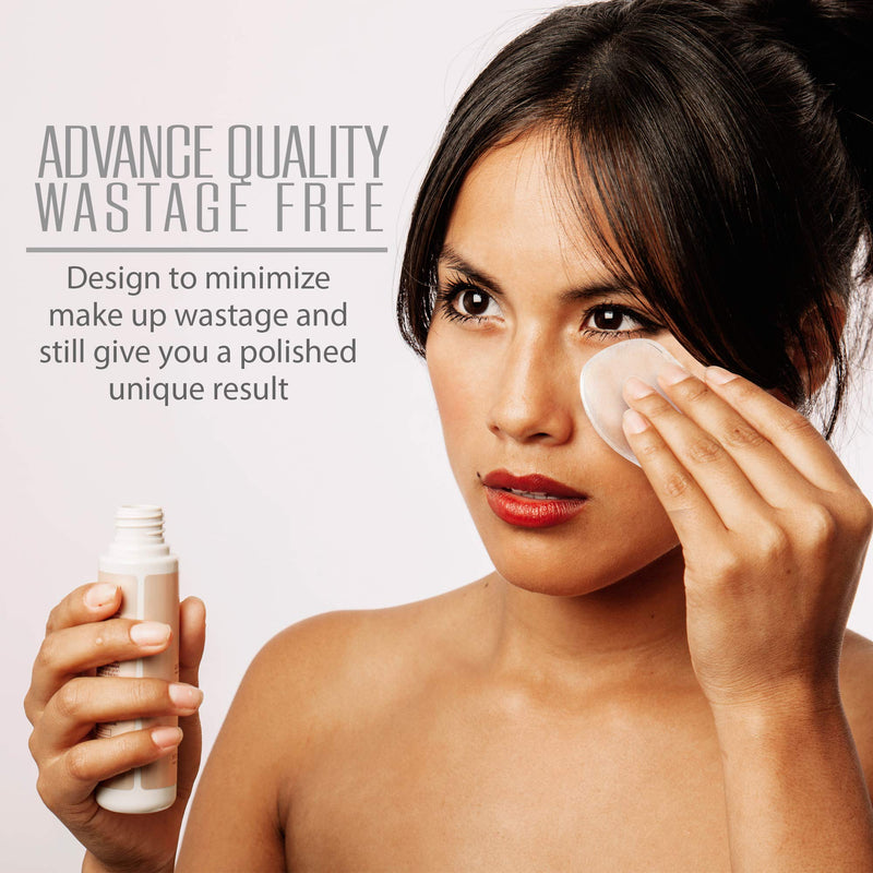 2 Pack Silicone Makeup Sponge [Washable] Premium Quality - Gel Foundation Makeup and Puff BB - Best Silisponge Cosmetic Beauty Tools Blender [Clear] Nylea