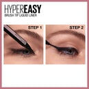 Maybelline Hyper Easy Liquid Pen No-Skip Eyeliner, Satin Finish, Waterproof Formula, Eye Liner Makeup, Pitch Black, 0.018 Fl; Oz Maybelline New York