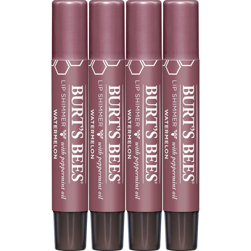 Burt's Bees Lip Shimmer Pink Collection, Tinted Lip Balm Stick, Moisturizing for All Day Hydration with Natural Glowy Pigmented Finish & Buildable Color, 3 Shades; Value Pack, 3 Tubes x 0.09 Oz Infinity Warehouse