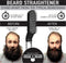 Beard Straightener Grooming Kit for Men, Beard Brush, Double Side Comb, Unscented Oil, All Natural Chanel Balm, Shampoo, Conditioner, Razor & Scissors, Perfect Gifts for Dad & Husband GROW ALPHA BEARD Store
