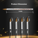 Acrylic Nail Brush Size 8 - Easkep Kolinsky Acrylic Nail Brush for Acrylic Application Pincel Para Acrilico Kolinsky for Nails Extension Carved Acrylic Powder with Liquid Glitter Handle 1 Pcs Easkep