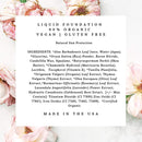 Mom's Secret 100% Natural Foundation, Organic, Vegan, Aloe Based, Natural Sun Protection, Gluten Free, Cruelty Free, Made in the USA, 1FL Oz. (Porcelain) Mom's Secret