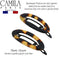 Camila Paris CP1993/2 French Hair Barrette Clip for Women, Handmade, Side Slide-in Metal-Free Closure Strong Hold Grip Hair Clips for Girls, No Slip Durable Styling Hair Accessories, Made in France Camila