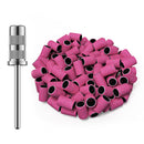 MelodySusie 100 Pcs Nail Drill Bits Sanding Bands for Nail Drill 150 Medium Grit Nail File Sanding Bands for Acrylic Nails Gel Manicures and Pedicure MelodySusie