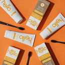 Hello Oral Care White Turmeric + Coconut Oil brightener Booster Fluoride Free Toothpaste 4.0 Ounces, 2 Count hello Store