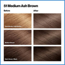 Revlon Total Color Permanent Hair Color, Clean and Vegan, 100% Gray Coverage Hair Dye, 51 Medium Ash Brown, 10.2 oz (Pack of 3) REVLON Store