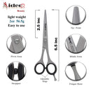 Barber Scissors 6.5" - Hair Cutting Shears - scissors for hair cutting - Professional Scissors - hairdresser scissors. J2 Stainless Steel Hair Scissors (Silver) Aideoq