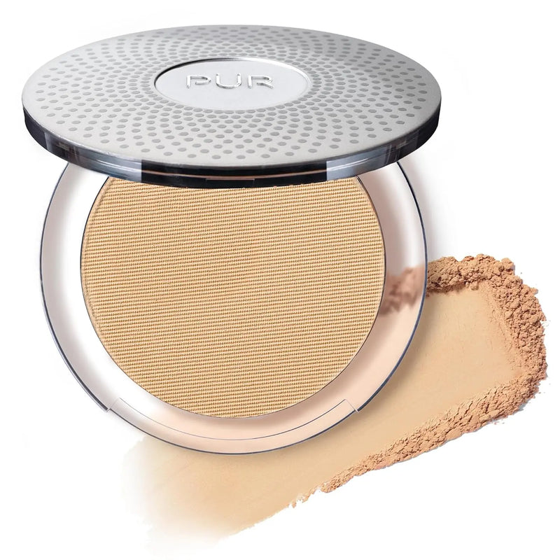 PÜR Beauty 4-in-1 Pressed Mineral Makeup SPF 15 Powder Foundation with Concealer & Finishing Powder- Medium to Full Coverage Foundation- Mineral-Based Powder- Cruelty-Free & Vegan Friendly Infinity Warehouse