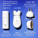 NuFACE Trinity+ Microcurrent Facial Device, Wrinkle Reducer + Effective Lip & Eye Attachment - FDA Cleared Face Toning Device for Targeted Treatment + Microcurrent Gel Activator & Silk Creme Infinity Warehouse