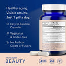 TRU NIAGEN Beauty NAD+ Supplement, Hair, Skin & Nails, Biotin, 30-Count | Beauty from within: Patented Niagen NR with Biotin, Astaxanthin & Hyaluronic Acid for hair, skin, nails and healthy aging. Infinity Warehouse