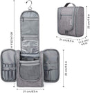 Hanging Travel Toiletry Bag Cosmetic Make up Organizer for Women and Men (Medium, Grey) Narwey
