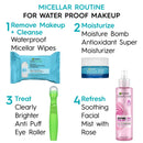Makeup Remover Micellar Gentle Cleansing Wipes for Waterproof Makeup by Garnier SkinActive, 25 Count (Pack of 2) Garnier