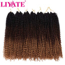 Passion Twist Hair 18 Inch 7 Packs/Lot Water Wave Crochet Hair Passion Twists Long Bohemian Hair Passion Twist Crochet Hair Synthetic Braiding Hair Extensions (1B/30/27