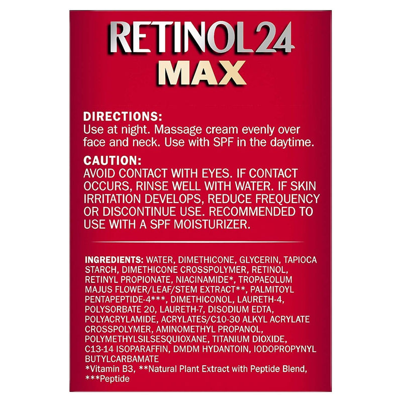 Olay Regenerist Retinol 24 Max Moisturizer, Retinol 24 Max Night Face Cream, Fragrance Free, 1.7 Oz + Whip Face Moisturizer Travel/Trial Size Gift Set Olay