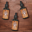 Beard Oil Conditioner - All Natural Cedarwood & Pine Scent with Organic Argan & Jojoba Oils - Softens & Strengthens Beards and Mustaches for Men (3 Pack) Viking Revolution Store