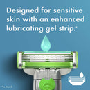Gillette Mach3 Sensitive Razors for Men, 1 Gillette Razor, 5 Razor Blade Refills, Designed for Sensitive Skin Gillette