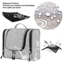 Bago Hanging Travel Toiletry Bag For Women and Men - Large Waterproof Bathroom Shower Bag - Multiple Compartments and Inner Organization (SnowGray) bago