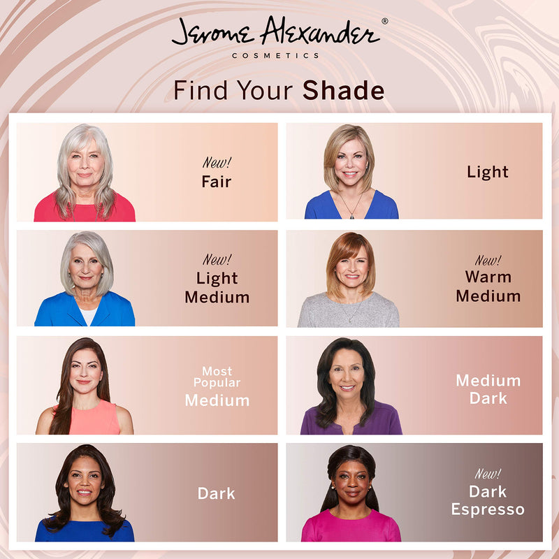 MagicMinerals Deluxe AirBrush Foundation by Jerome Alexander – 5pc Spray Makeup Set with Anti-aging Ingredients for Smooth Radiant Skin (Fair) Jerome Alexander