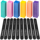 Nail Files And Buffers, Teenitor 16PCS Professional Nail Manicure Tool For Acrylic Nails, 100/180 and 120/240 Grits Emery Boards 120 Grits Nail Buffer Block For Shaping and Buffing Nails Teenitor