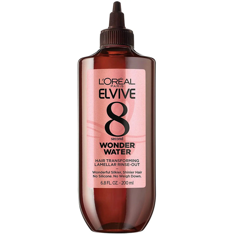 L’Oreal Paris Elvive 8 Second Wonder Water Lamellar, Rinse out Moisturizing Hair Treatment for Silky, Shiny Looking Hair, 6.8 FL; Oz L'Oreal Paris
