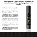 GROOM & PROSPER - Comfort Post-Shave Cooling Moisturizer with Hyaluronic Acid, Salicylic Acid, Beet Root Extract, Borage Seed Oil, Cocoa Butter, and Brazil Nut Oil - 1.7 Oz Groom & Prosper