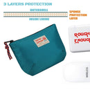 Rough Enough Travel Pouch Cable Organizer Bag Small Makeup Bag for Purse with Zipper in Nylon RE ROUGH ENOUGH