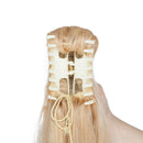 100% Remy Human Hair Ponytail Extension One Piece Claw/Jaw Clip Ponytail Hairpiece Clip In Pony Tail Extensions For Girl Lady Women Long Straight