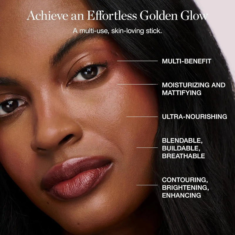 Ogee Sculpted Face Stick (MOONSTONE - ULTRAVIOLET SHEEN) Certified Organic Highlighter Makeup - Multi-Use Glow Highlighter Stick Infinity Warehouse