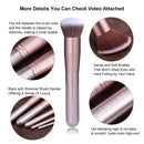 BS-MALL(TM) Makeup Brushes Premium 14 Pcs Synthetic Foundation Powder Concealers Eye Shadows Silver Black Makeup Brush Sets (Ypurple) BS-MALL Store