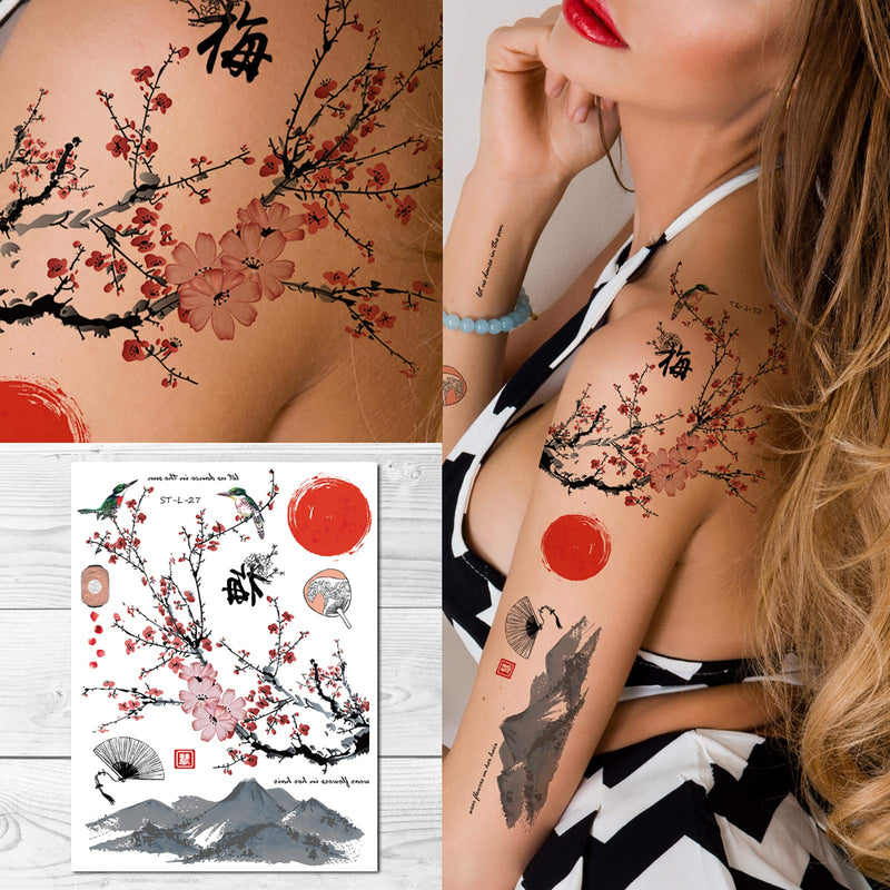 Supperb® Temporary Tattoos - Plum Blossom Dance in the sun Supperb