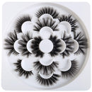 25mm Lashes Mink 7 Pairs Faux Mink Eyelashes Dramatic Long False eyelashes HICOCU Store