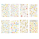 8 Sheets Easter Nail Stickers, Bunny Egg Chicken Nail Art Sticker False Nail Design Self-Adhesive Nail Decals Manicure Nail Tip Decoration Conpru