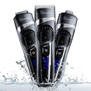 Hatteker Mens Beard Trimmer Hair Clipper Hair Trimmer Cordless Grooming Kit Mustache Trimmer Precision Trimmer for Men Hair Cutting Kit Waterproof 3 in 1 Hatteker