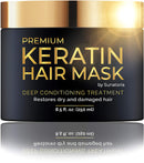 Premium Keratin Hair Mask - Professional Treatment for Hair Repair, Nourishment & Beauty - Hair Mask - Vitamin Complex for All Hair Types - with Omega 3, 9, Vitamin E - Protein Nourishment Mask SUNATORIA