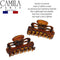 Camila Paris CP2628/2 French Hair Clips for Women, Set of 2 Small 1 inch Girls Hair Claw Clips Jaw Fashion Durable and Styling Hair Accessories for Women, Made in France with Cellulose Camila