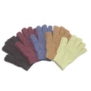 MIG4U Shower Exfoliating Scrub Gloves Medium to Heavy Bathing Gloves Body Wash Dead Skin Removal Deep Cleansing mitts for Women and Men 5 Pairs 5 Colors MIG4U
